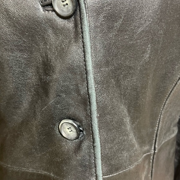 JLC New York Leather Jacket Women Large Black - Picture 7 of 7